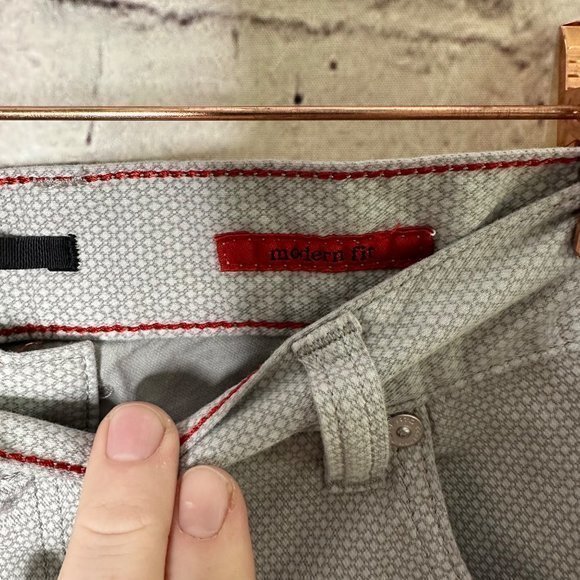 Alberto Stone Super Print Modern Fit Polka Dot Gray Golf Pants Size 36x30 - Picture 10 of 10